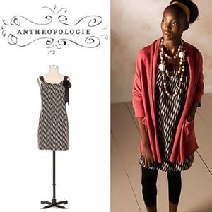 Anthropologie Floreat Endless diamonds silk dress